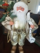 Golden Santa Claus 15 inches high - £45.89 GBP