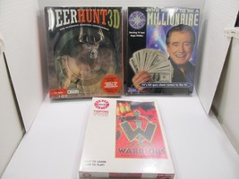 Deer Hunter 3d Savage Warriors Who wants to be a Millionare PC Game Lot ... - $32.73