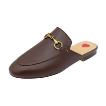 Designer Women’s Shoes Real Leather Slides Casual Slip on Outside Slippers   Des - £79.36 GBP
