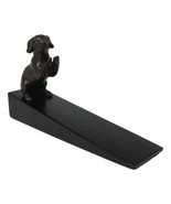 Brass Metal Adorable Begging Labrador Retriever Dog Door Stop Stopper Wedge - $39.99