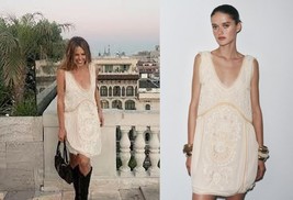 ZARA SOLDOUT ZW COLLECTION EMBROIDERED DRESS SMALL - $1,857.00 MXN