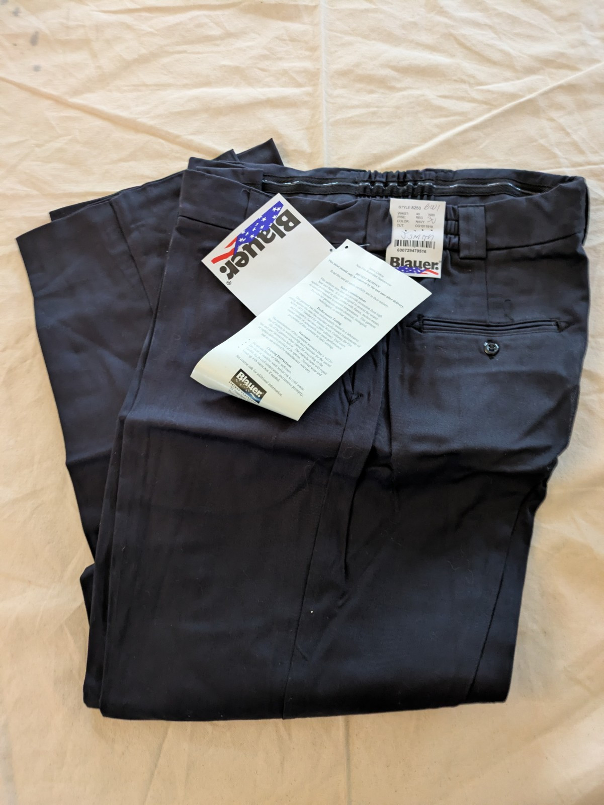Blauer 8250 4 Taschen 100% Baumwolle Hose Marine 44 x 30 Reg OG1011918 NEU Item image 2