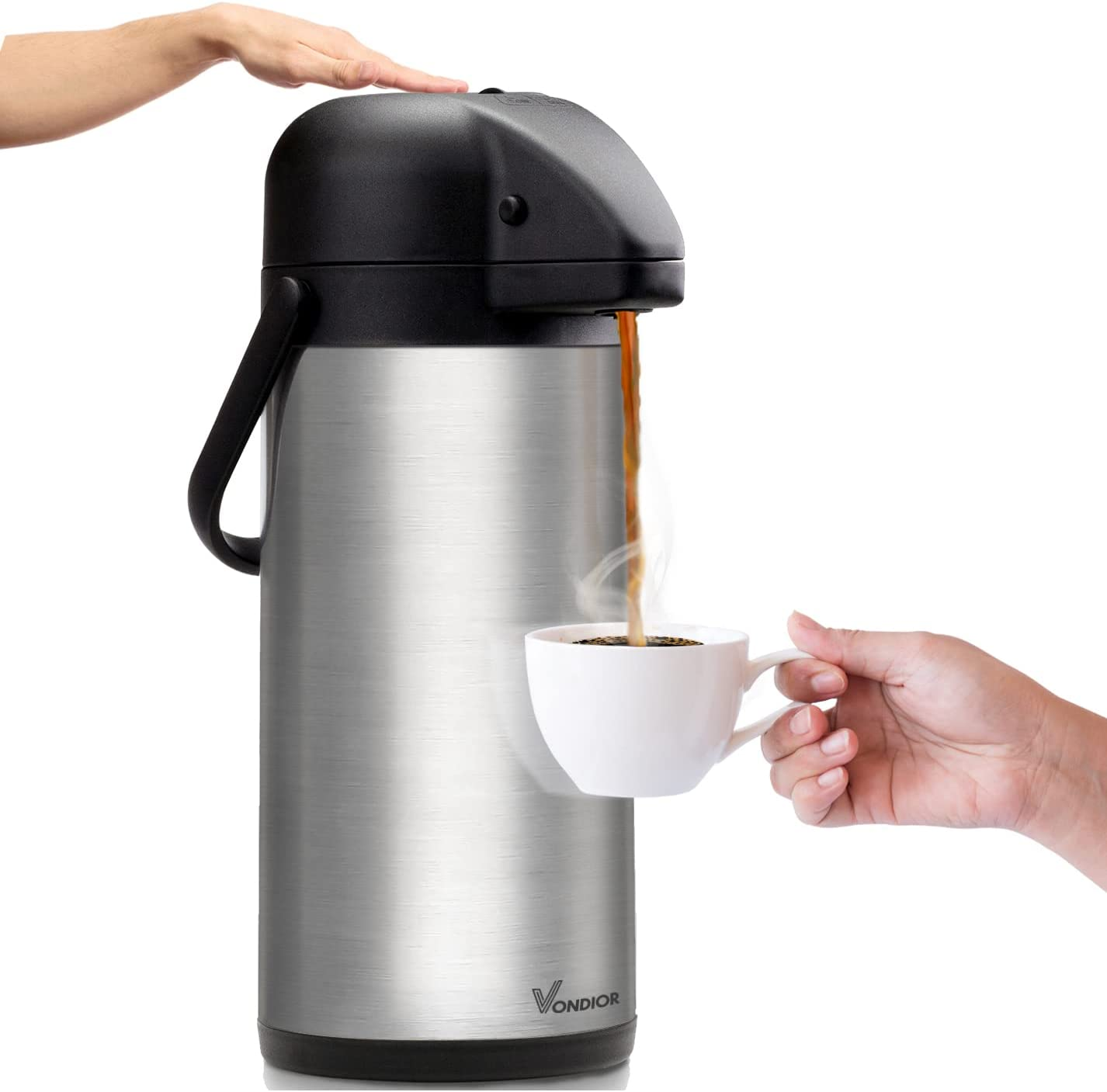 Primary image for 85 Oz Airpot Coffee Dispenser with Pump - Insulated Stainless Steel Coffee Caraf