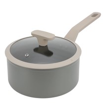 Oster Ambrose 3 Quart Nonstick Aluminum Saucepan with Lid in Matte Grey - $74.49
