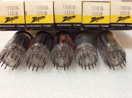 17AB10 / 17X10 Zenith Lot of Five (5) Tubes NOS NIB in a Zenith Sleeve - $10.00