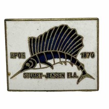 Stuart Jensen Florida Elks Lodge 1870 Benevolent Protective Order Enamel... - $7.95