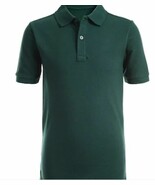 Chaps Boys&#39; Polo ,Size M (5/6)  , Hunter (Green) ,NEW - $245.46 MXN