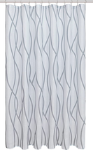 Biscaynebay Extra Long Textured Fabric Shower Curtain 72 Inch Width by 84 Inch L - £11.89 GBP