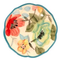 The Pioneer Woman Turquoise Floral Salad Dessert Plate 8.5” In Vintage Bloom - £11.59 GBP
