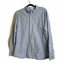 Calvin Klein Men’s Blue Long Sleeve Shirt Button Up Size XL 100% Cotton - £10.78 GBP