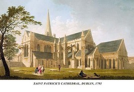 Saint Patrick&#39;s Cathedral, Dublin, 1793 by James Malton - Art Print - £17.27 GBP+