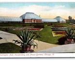 Washington Park Garden and Conservatory Chicago Illinois IL UNP UDB Post... - $3.91