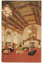 Vintage Postcard The Biltmore Hotel Los Angeles California 1966 Lobby - $7.91