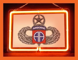 US Army Military 82nd Airborne Hub Bar Display Advertising Neon Sign - £63.94 GBP