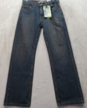 Levi&#39;s Jeans Boys Size 12 Blue Denim 100% Cotton Pockets Flat Front Stra... - £20.23 GBP