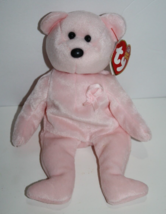 Ty Beanie Baby 2003 Cure Pink Bear 8&quot; Breast Cancer Awareness Soft Toy S... - $9.72