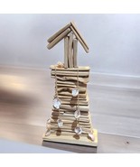 Driftwood Lighthouse W/ Shells  16” Tall. one of the shells is chipped a... - $50.00