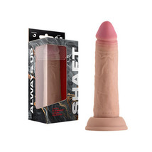 Shaft Model J 6.5 in. Dual Density Silicone Dildo with Suction Cup Pine - $64.99