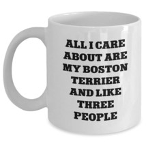 Boston Terrier Dog Lovers Funny White Coffee Mug Gifts from Friends Family for B - £14.42 GBP+