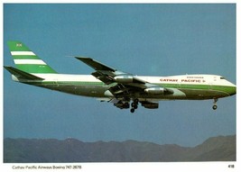 Cathay Pacific Airways Boeing 747 267B Charles Skilton Postcard - £11.60 GBP
