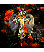 Solar Glass Cross Garden Stake Light, Cemetery Decorations for Grave Out - €56,53 EUR