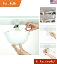 Contemporary Ceiling Light Covers - Easy Clip-On, 2-Pack for Exposed Bulbs - $54.00