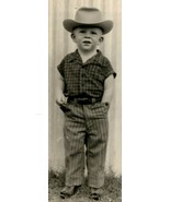 1890s Photograph Cute Little Cowboy - $20.78