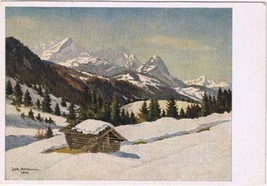 Postcard Art Jak Hellmann Winter Morning Wintermorgen Bei Kaltenbrunn - £3.10 GBP