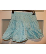 Mulberribush Light Blue Eyelet Lined Skirt Size 6X Girl&#39;s - $19.66 CAD