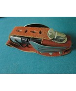 JAPAN LEATHER SURVIVAL CAMPING POCKET UTENSIL KIT - €39,27 EUR