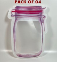 Reusable Mason Jar Bottles Bags Nuts Candy Cookies Bag (Pack of 4) - £11.01 GBP