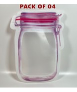 Reusable Mason Jar Bottles Bags Nuts Candy Cookies Bag (Pack of 4) - $257.21 MXN