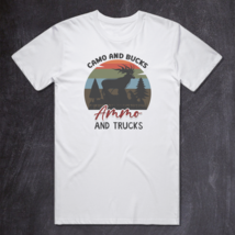 Camo and Bucks Ammo and Trucks - Graphic Tee #0128 - £11.56 GBP