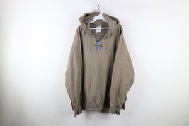 Vtg 90s Nike Mens XL Thrashed Travis Scott Cetner Swoosh Hoodie Sweatshi... - $143.50