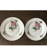 SET 2 Vintage Japan PRINCESS ROSE ARKWRIGHT  6 3/8” Bread Plates Mint Co... - £13.98 GBP