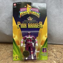 1995 Bandai Mighty Morphin Power Rangers Metallized Pink Ranger Original NIP JD - £473.34 GBP