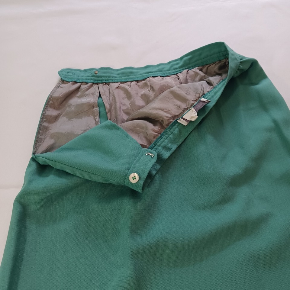 Vintage Evan-Picone Women's Green A-Line Skirt Union Label Made In USA Size 10 Item image 10