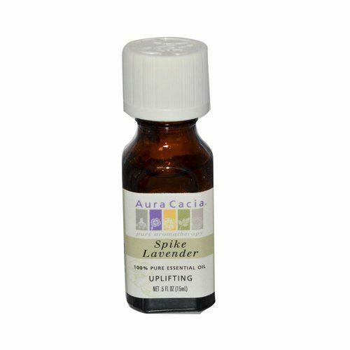 Primary image for NEW Aura Cacia Pure Essential Oil Spike Lavender Uplifting 0.5 fl oz 15 mL