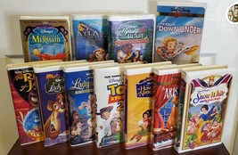 Lot Of (11) Disney Vhs Clamsheel TAPES- Snow White, Lady &amp; The Tramp + More! - £11.01 GBP