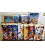 LOT OF (11) DISNEY VHS CLAMSHEEL TAPES- SNOW WHITE, LADY &amp; THE TRAMP + M... - £10.84 GBP