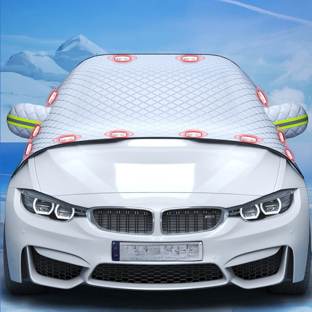 Car Snow Cover Windshield Sunshade Front Windscreen Cover Outdoor Waterproof Car - £22.97 GBP