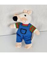 Vintage 1996 Crocodile Creek Maisy Lucy Cousins 7" Plush NWT Blue Overalls - $59.39