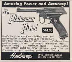 1958 Print Ad Healthways Plainsman BB Pistols Los Angeles,California - £5.60 GBP