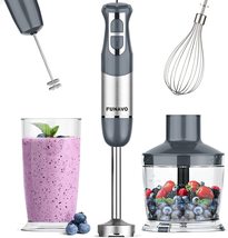 FUNAVO Immersion Hand Blender, 5-in-1 Multi-Function 12 Speed 800W Stainless Ste - £42.20 GBP