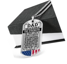 Dad Dog Tag Father&#39;s Day, Blessed To Have You In My For - $128.22