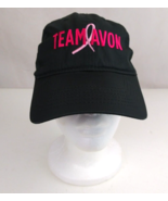Team Avon Women&#39;s Black &amp; Pink Embroidered Adjustable Baseball Cap - $18.98 CAD