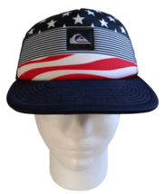 Quiksilver Trucker Hat Cap Stars &amp; Stripes Snapback Red White Blue Foam ... - $12.82