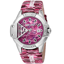 Just Cavalli Women&#39;s Scudo Pink Dial Watch - JC1G260L0015 - £112.26 GBP