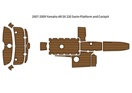 2007-2009 Yamaha AR SX 230 Swim Platform Cockpit Boat EVA Teak Deck Floor Pad - £560.16 GBP