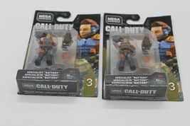 Lot of 2 New Sealed Mega Construx Call of Duty Specialist &quot;Battery&quot; Figures - £13.78 GBP